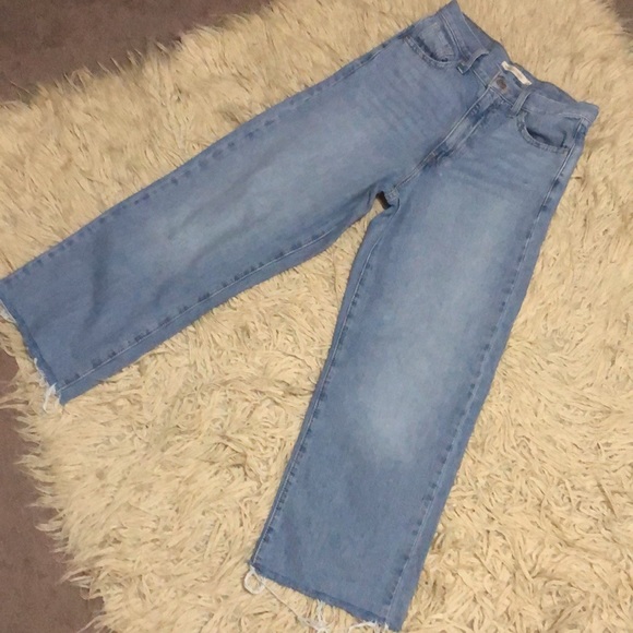 Levi’s High Waisted Straight Raw Hem Jeans-Sz 25 - Picture 3 of 16